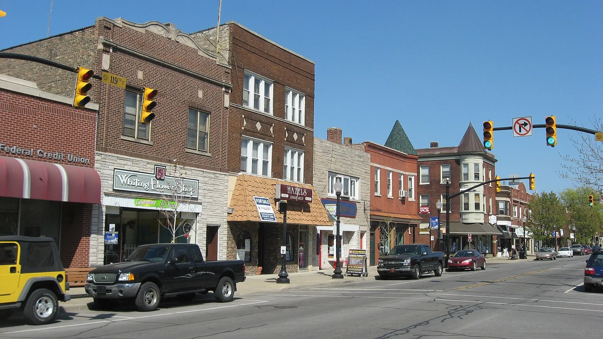 Whiting business district. Whiting, IN.