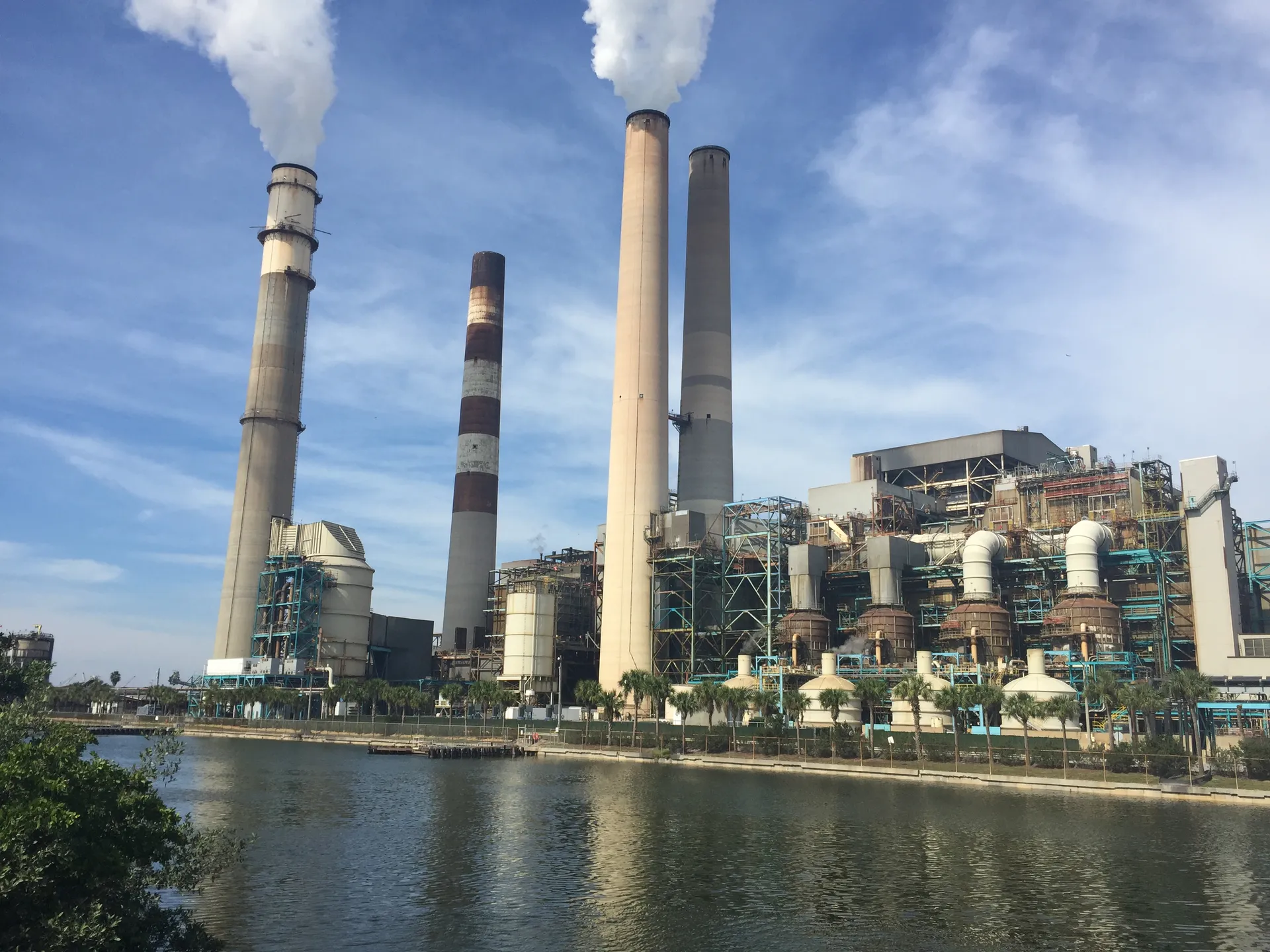Big Bend Power Plant viewed from Apollo Beach, Florida.