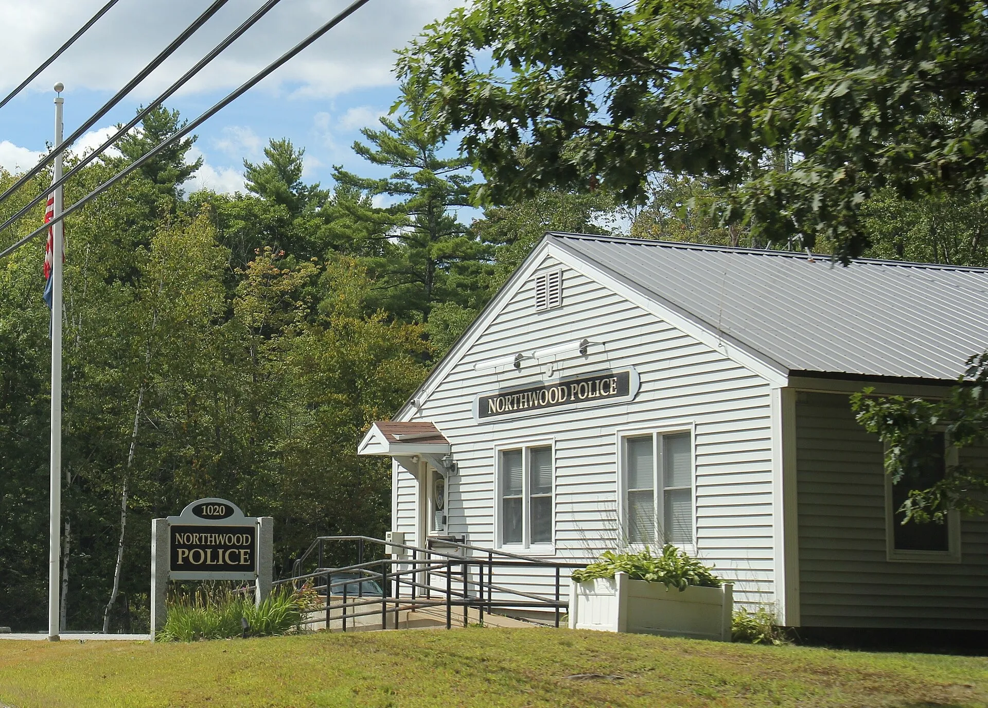 Northwood NH Police Station. Northwood Town, NH.