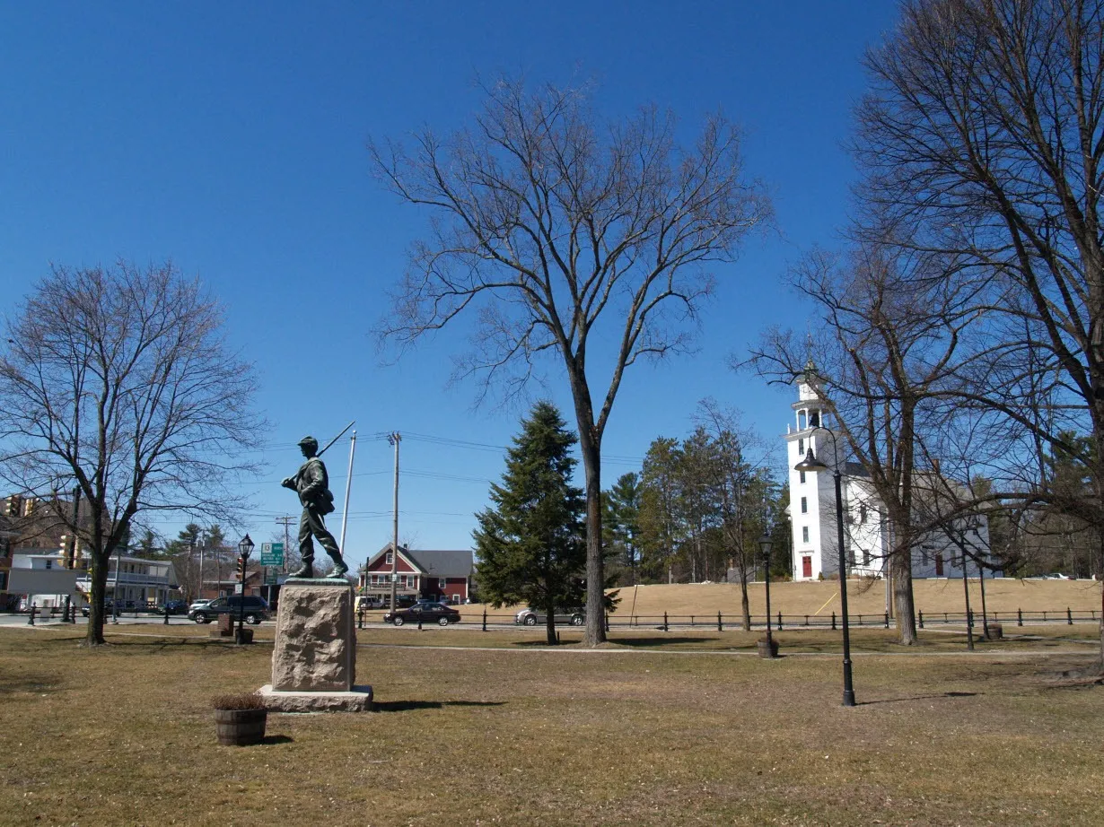 Townsend MA Common. Townsend Town, MA.
