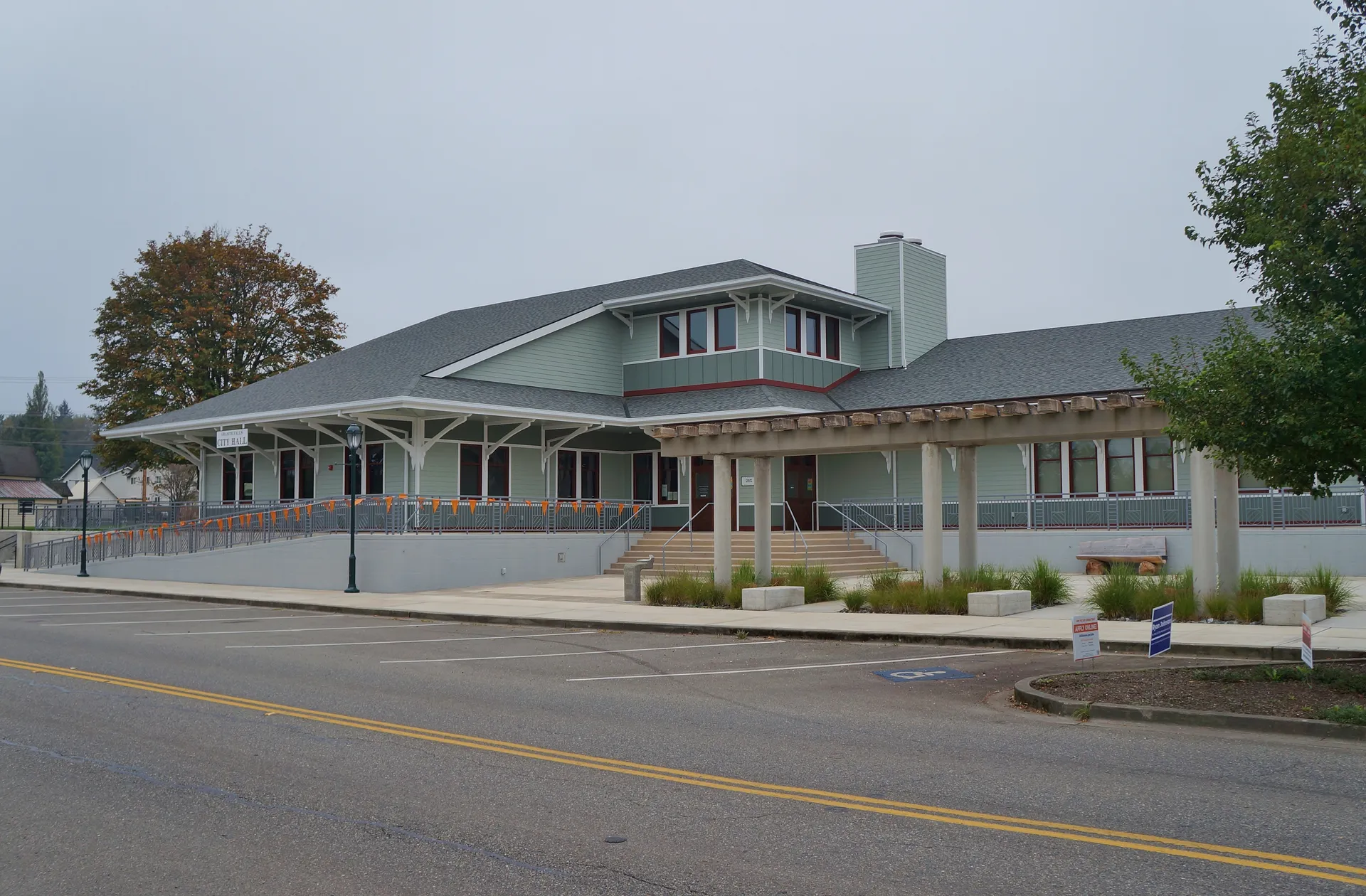 New city hall building in Granite Falls, Washington.