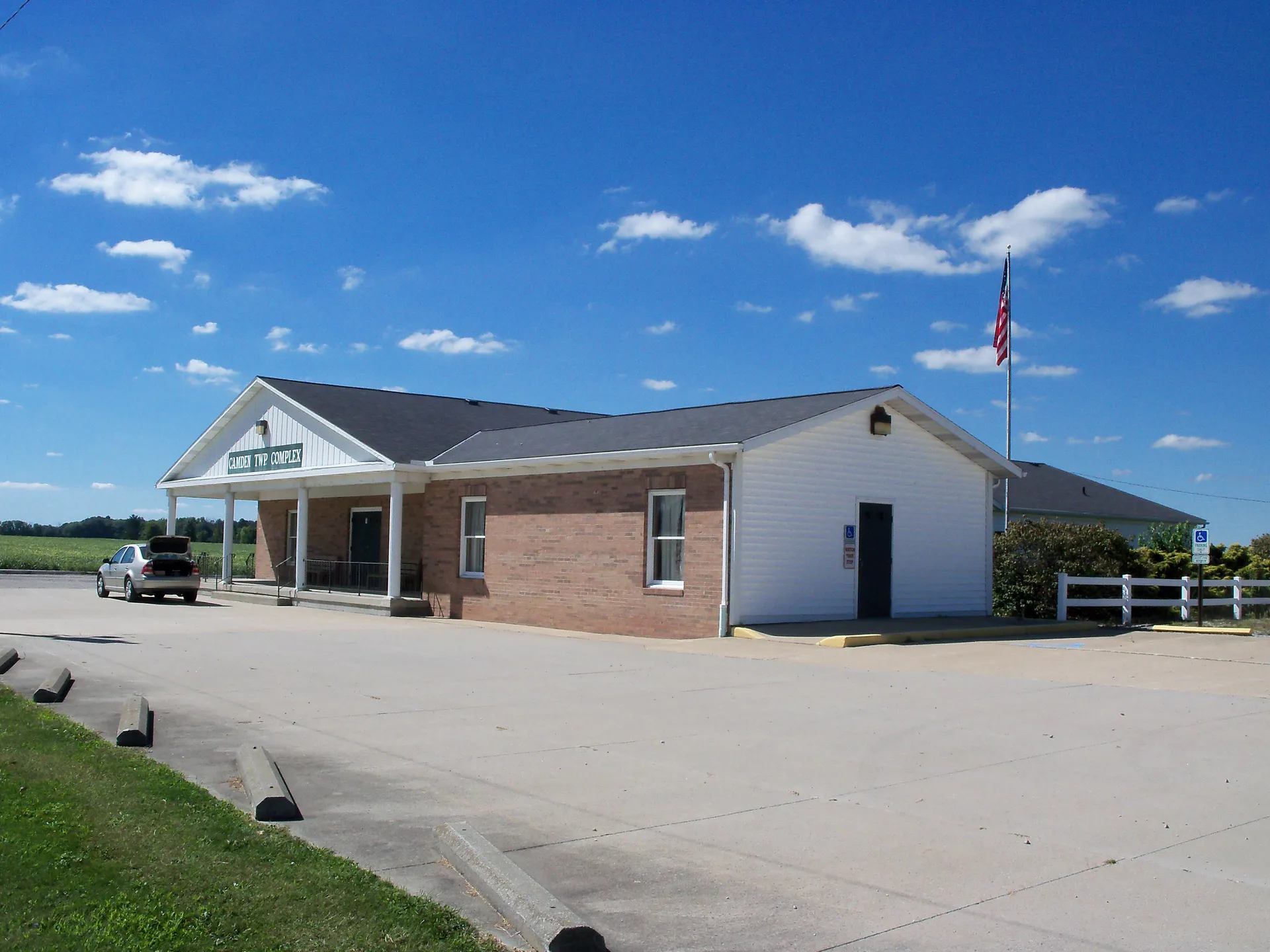 Camden Township municipal building in Lorain County, Ohio.
