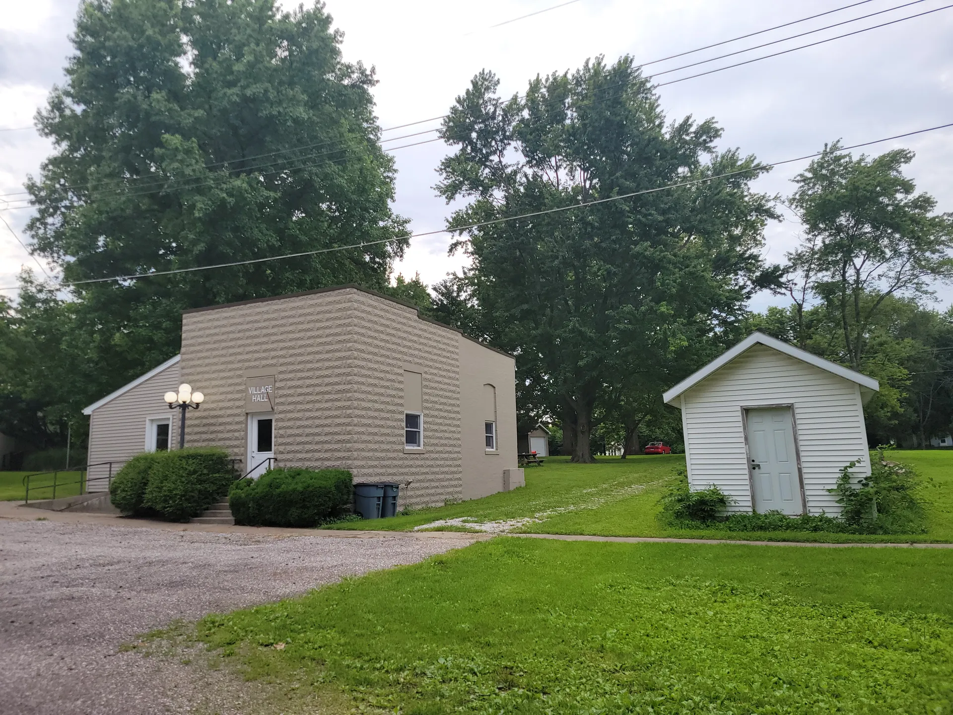 Cantrall village hall building in Cantrall, Illinois.