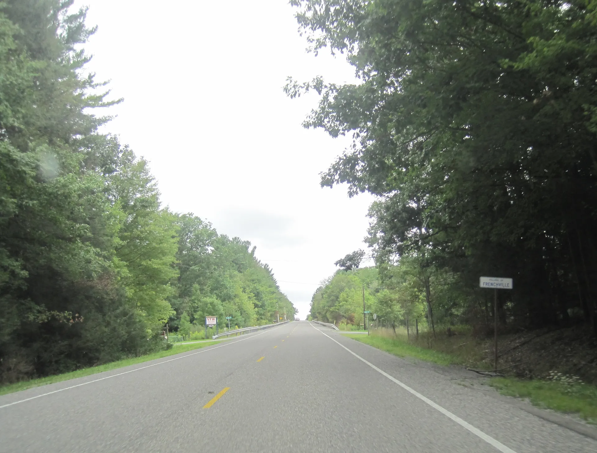 Frenchville Karthaus Highway (Route 879) passes through the wooded village of Frenchville in Covington Township, Clearfield County.