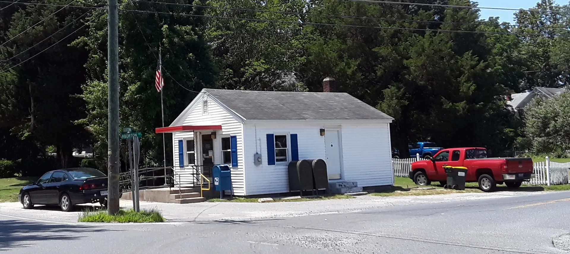 Pungoteague Post Office building in Pungoteague, Virginia.