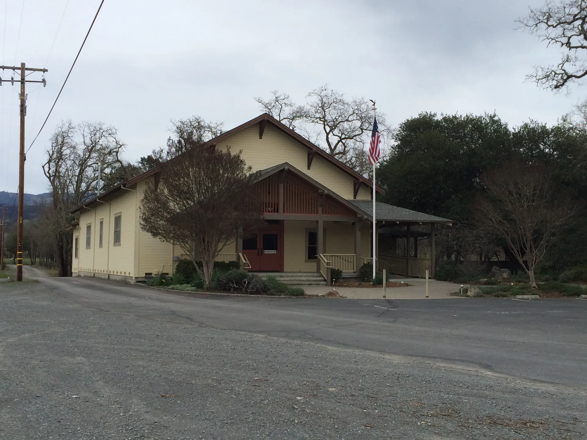 Alexander Valley Community Hall in Geyserville, California.