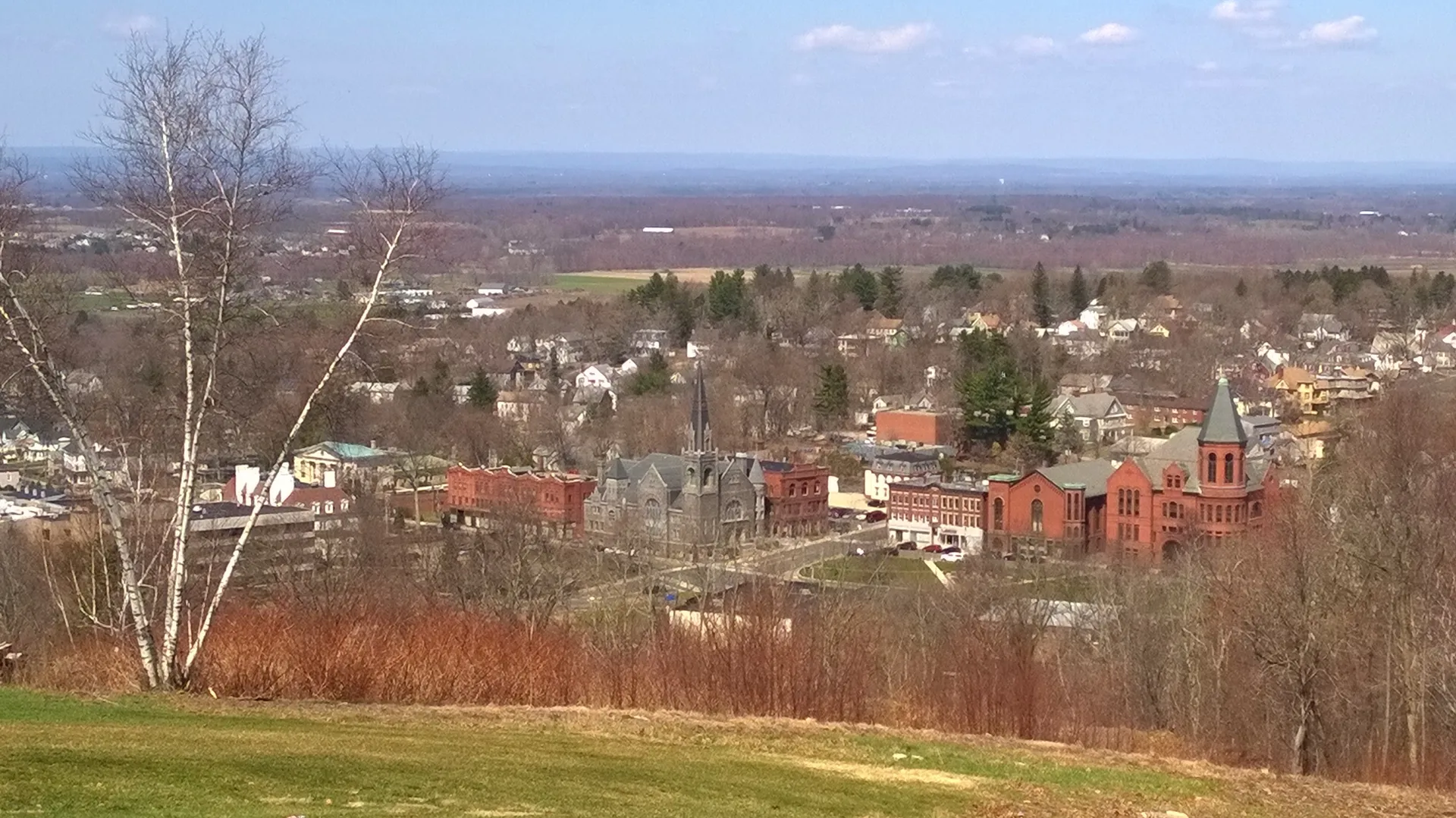 Downtown Rockville from Fox Hill, Connecticut.