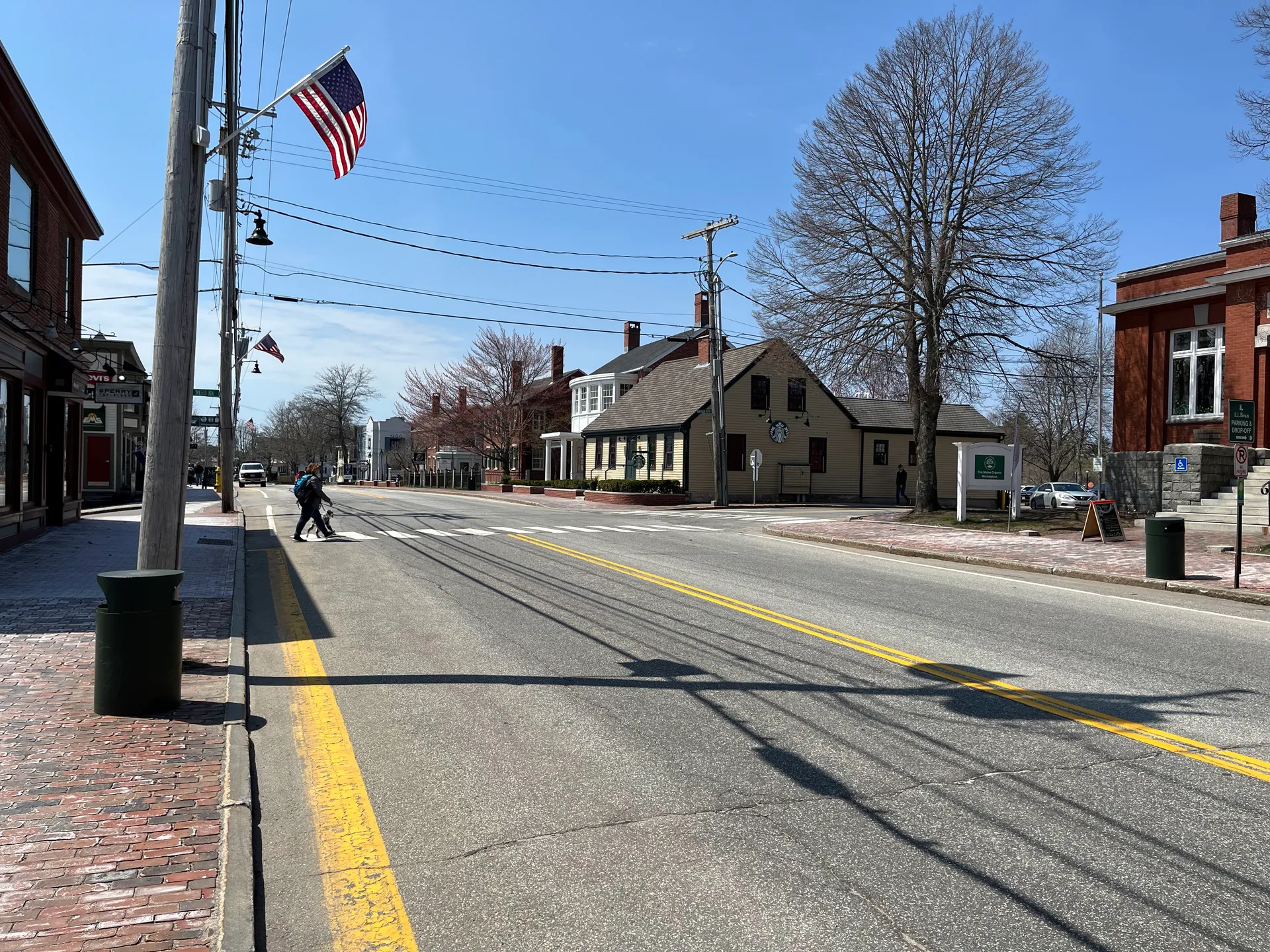 Main Street in Freeport, Maine.