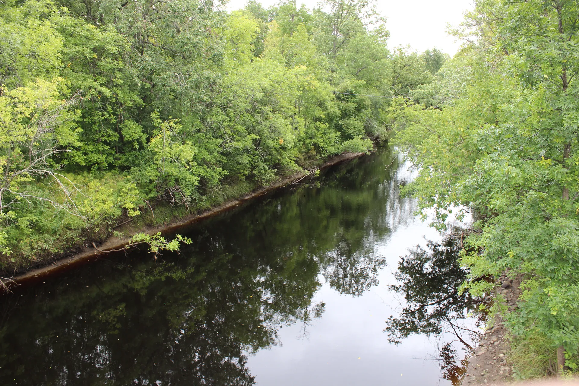 Floodwood River in Floodwood, Minnesota.