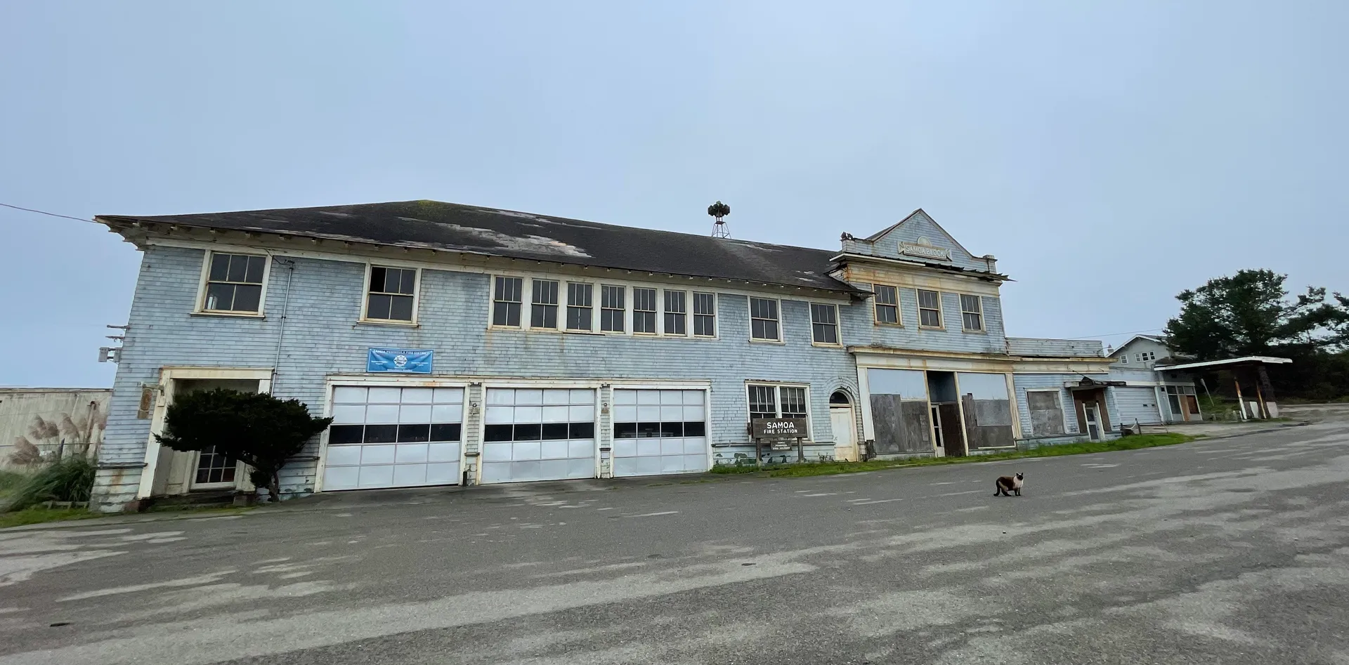 Samoa Fire Department building in Samoa, California, in December 2021.