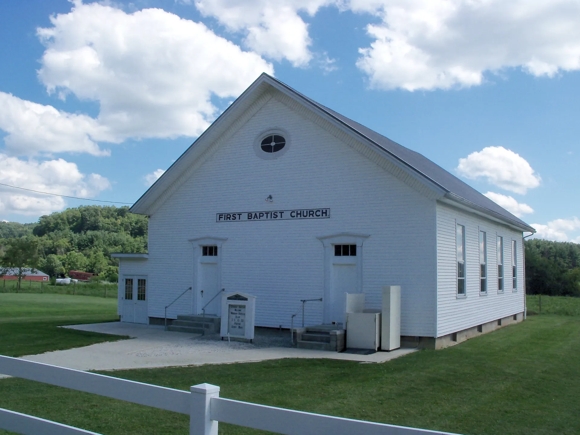 First Baptist Church in Otsego, Muskingum County, Ohio.