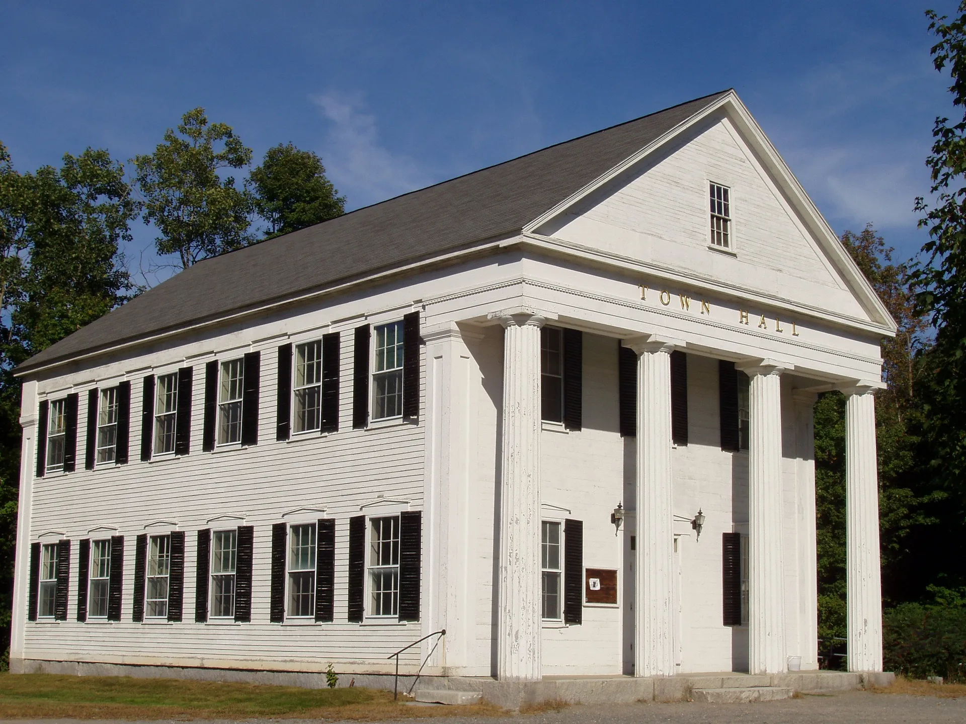 Town Hall - Shirley Center, Massachusetts. Shirley Town, MA.