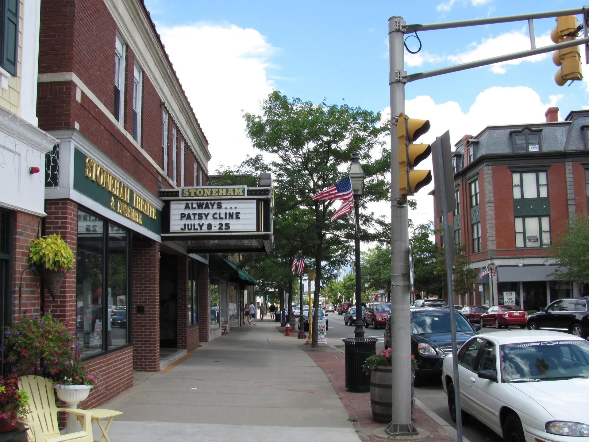 Main Street, Stoneham MA. Stoneham Town, MA.