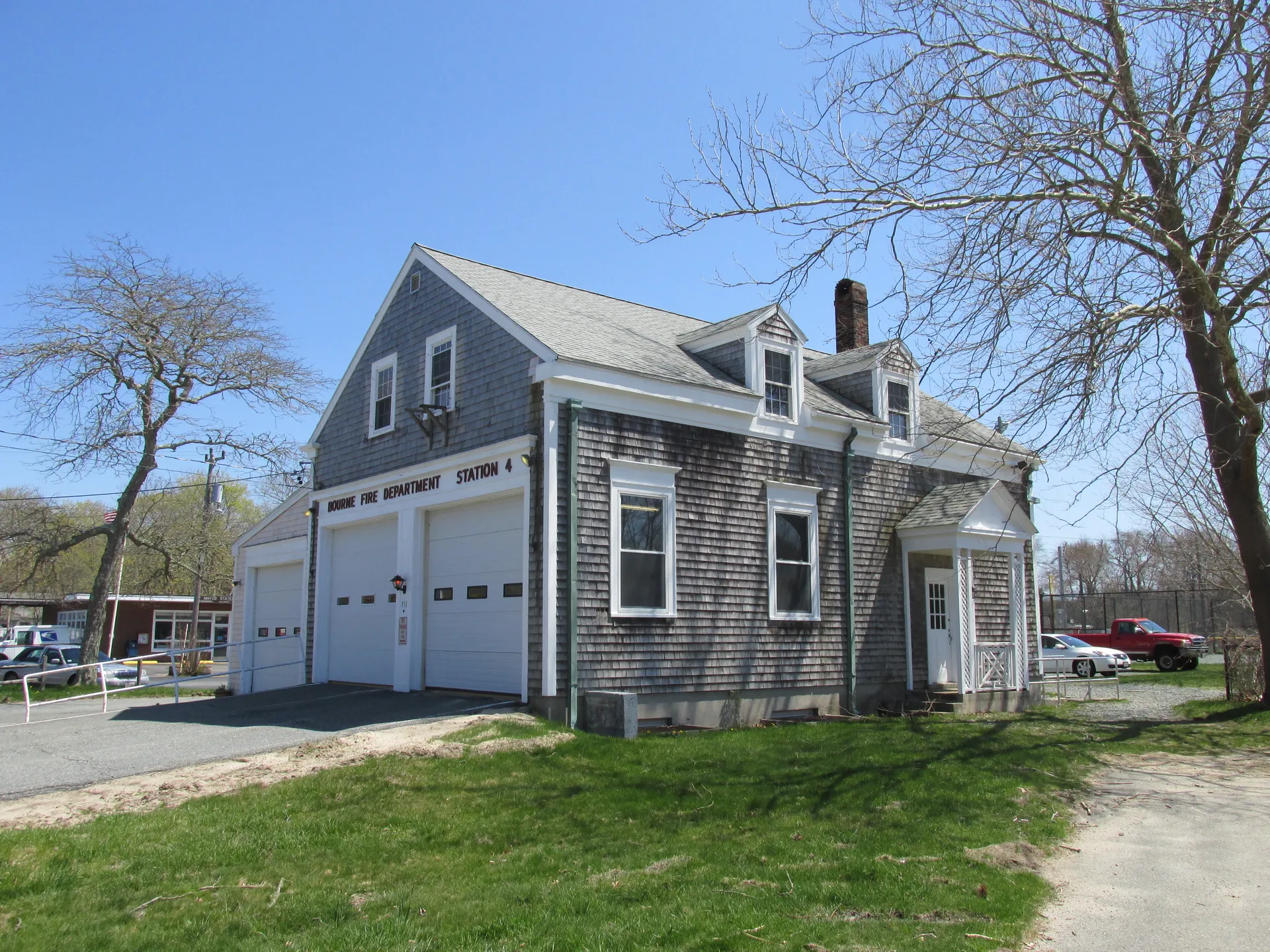 Bourne Fire Department Station 4 in Pocasset, Massachusetts.
