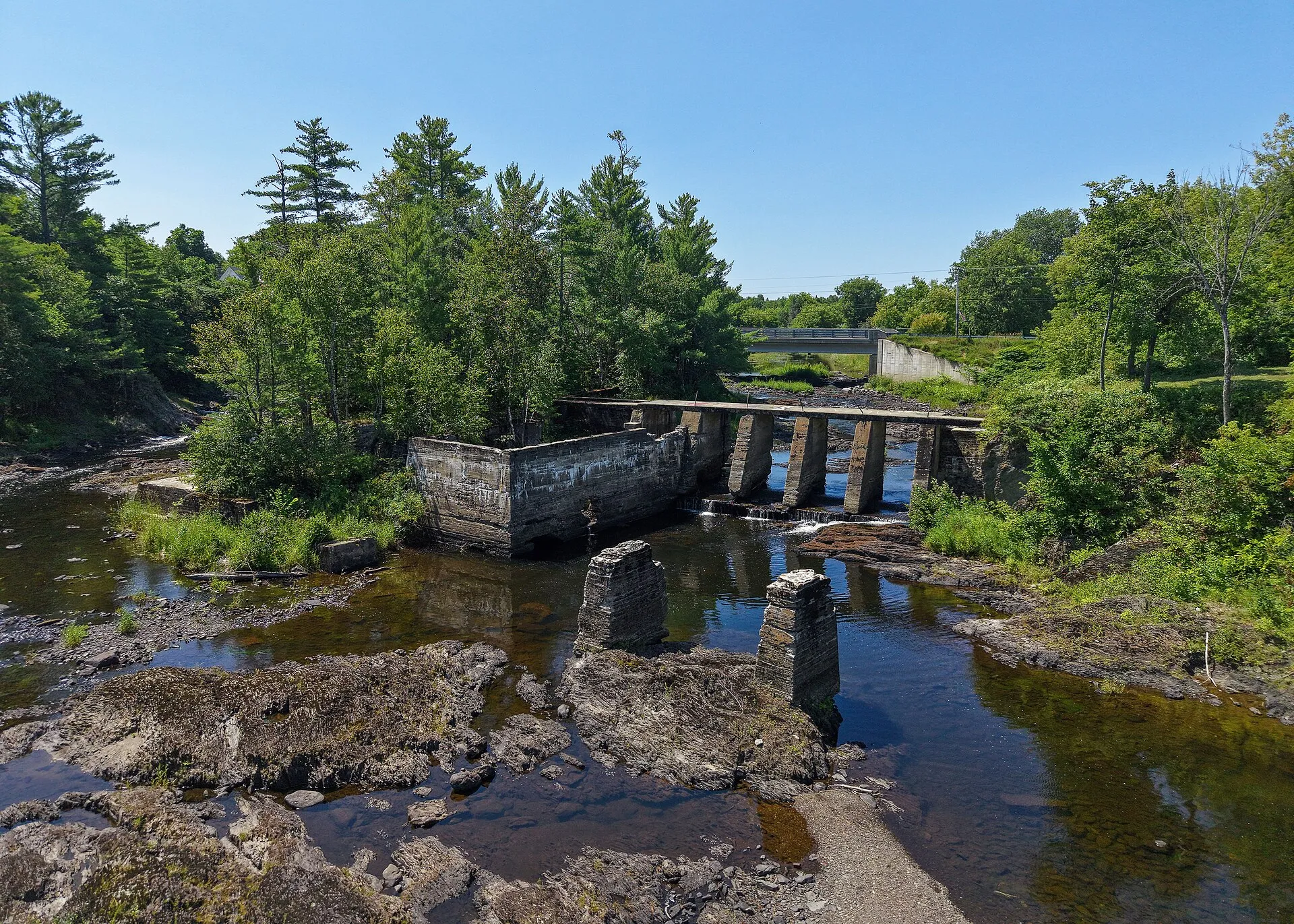 West Branch of the Mattawamkeag River in Mattawamkeag, Maine.
