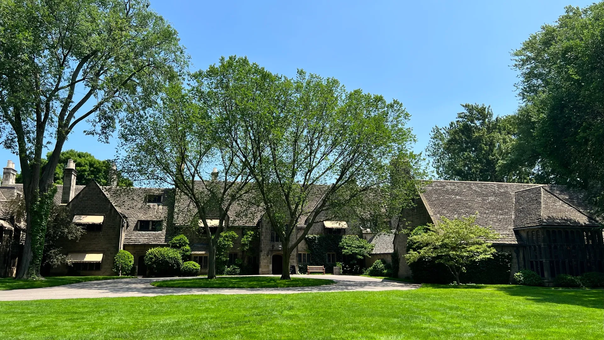Edsel and Eleanor Ford House grounds in spring in Grosse Pointe, Michigan.