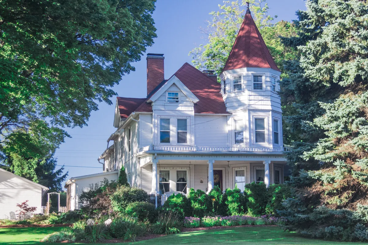 Historic Harvey Judson Kingsley House in Fennville, Michigan.
