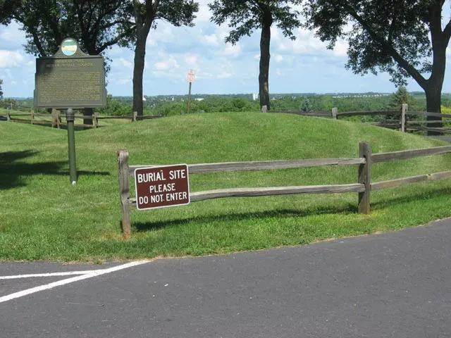 Historic burial mounds at Sherman Park, west of Garfield. Archival photograph.