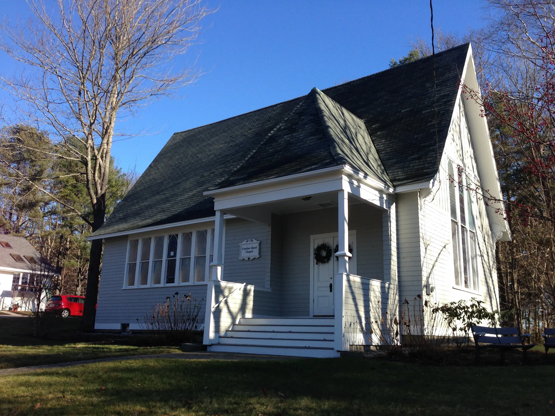 Cousins Island Chapel in Yarmouth, Maine.