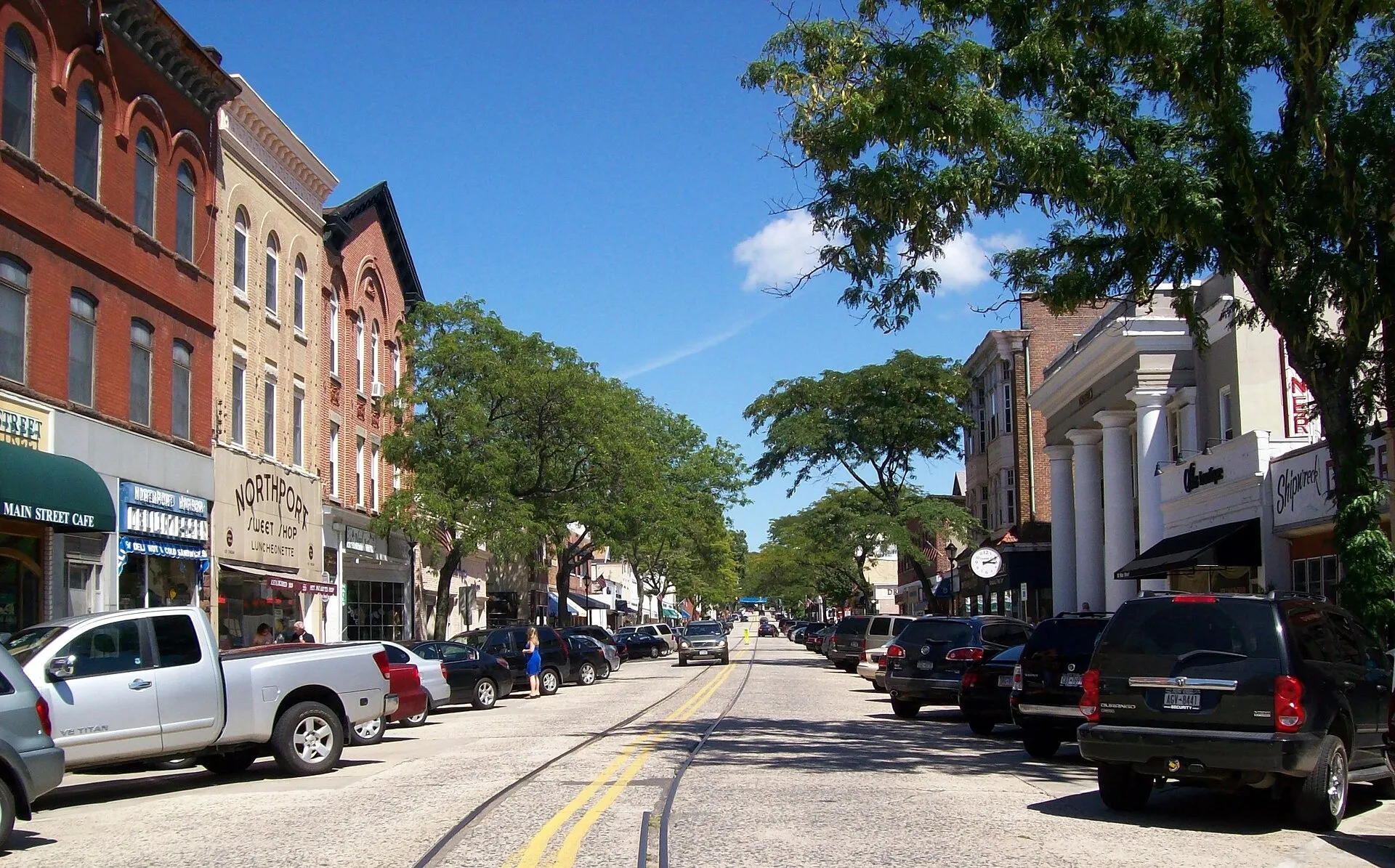 Main Street Northport. Northport, NY.