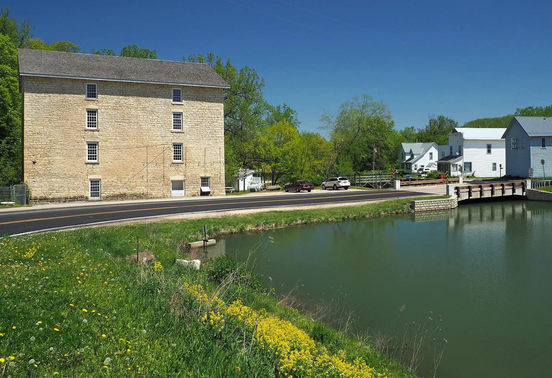 Historic Pickwick Mill on the creek in Pickwick, Minnesota.