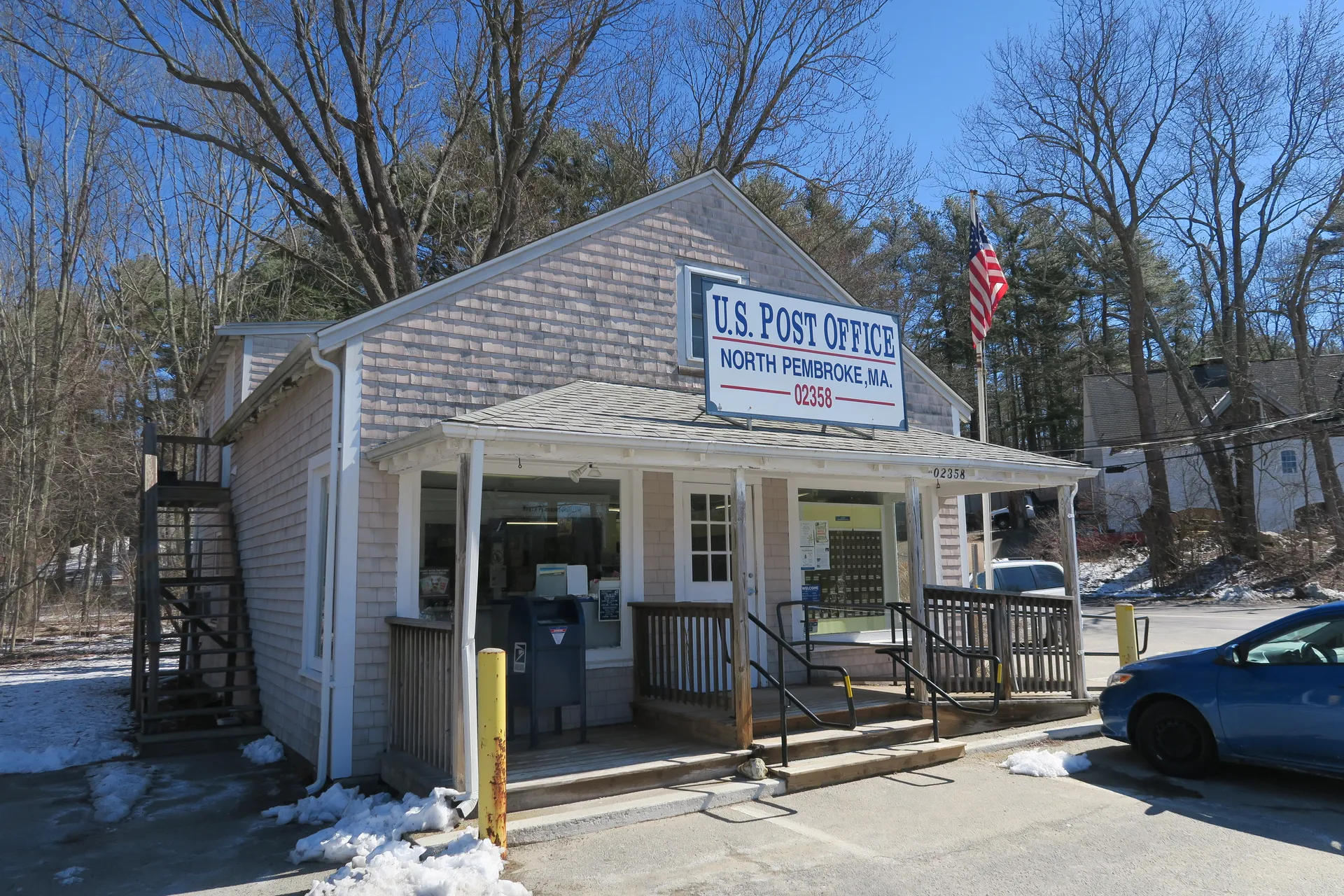 Post office building in North Pembroke, Massachusetts.