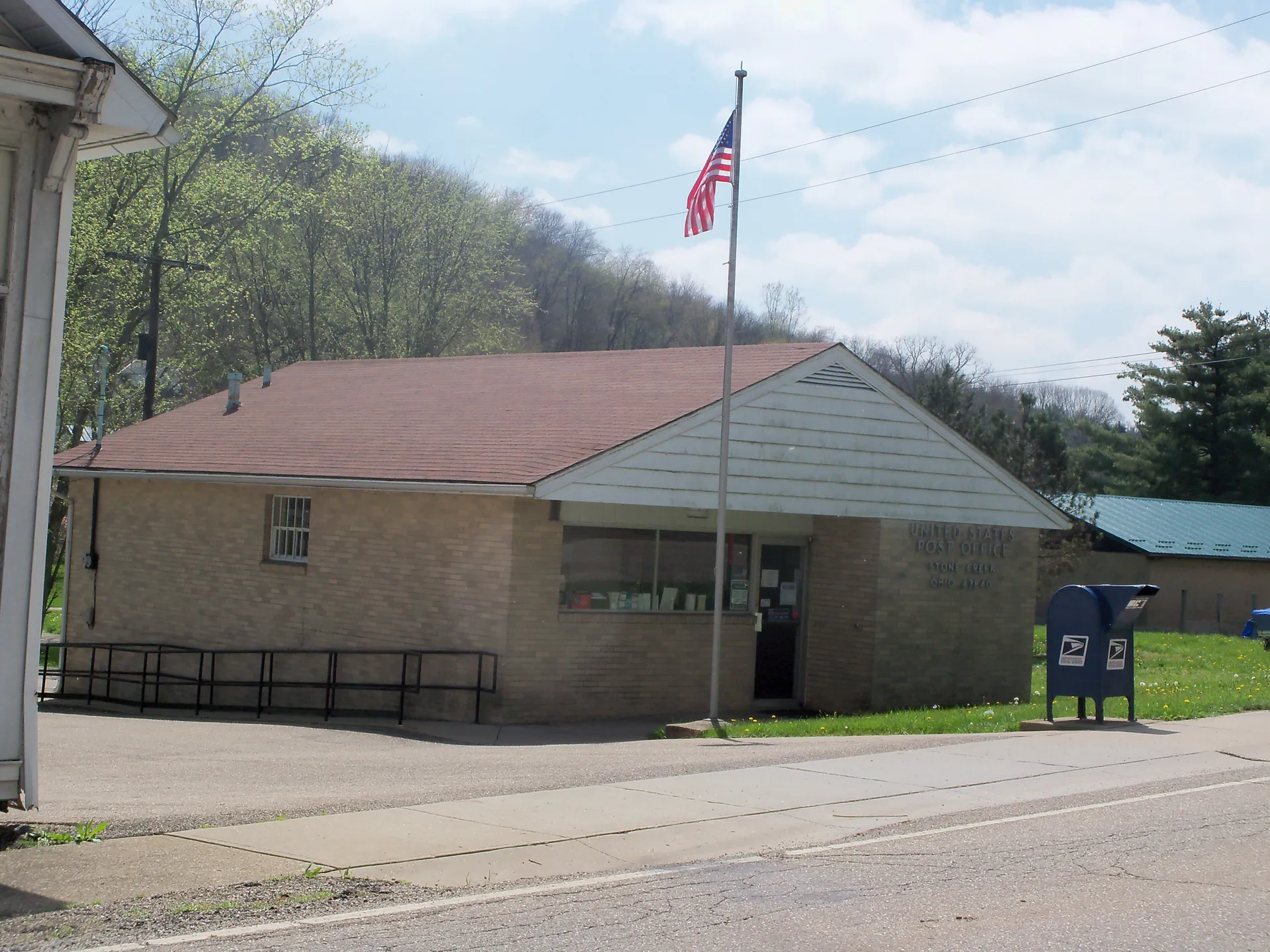 Stone Creek Post Office building in Stone Creek, Ohio.