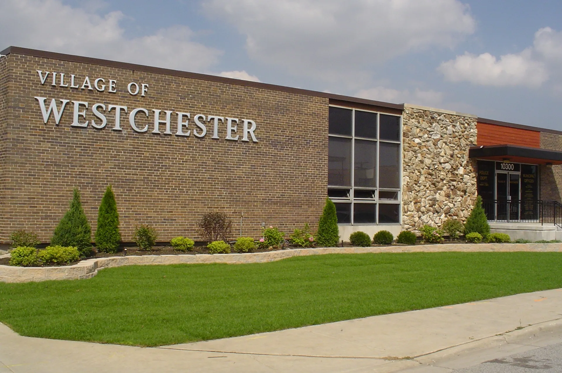 Westchester Village Hall in Westchester, Illinois.