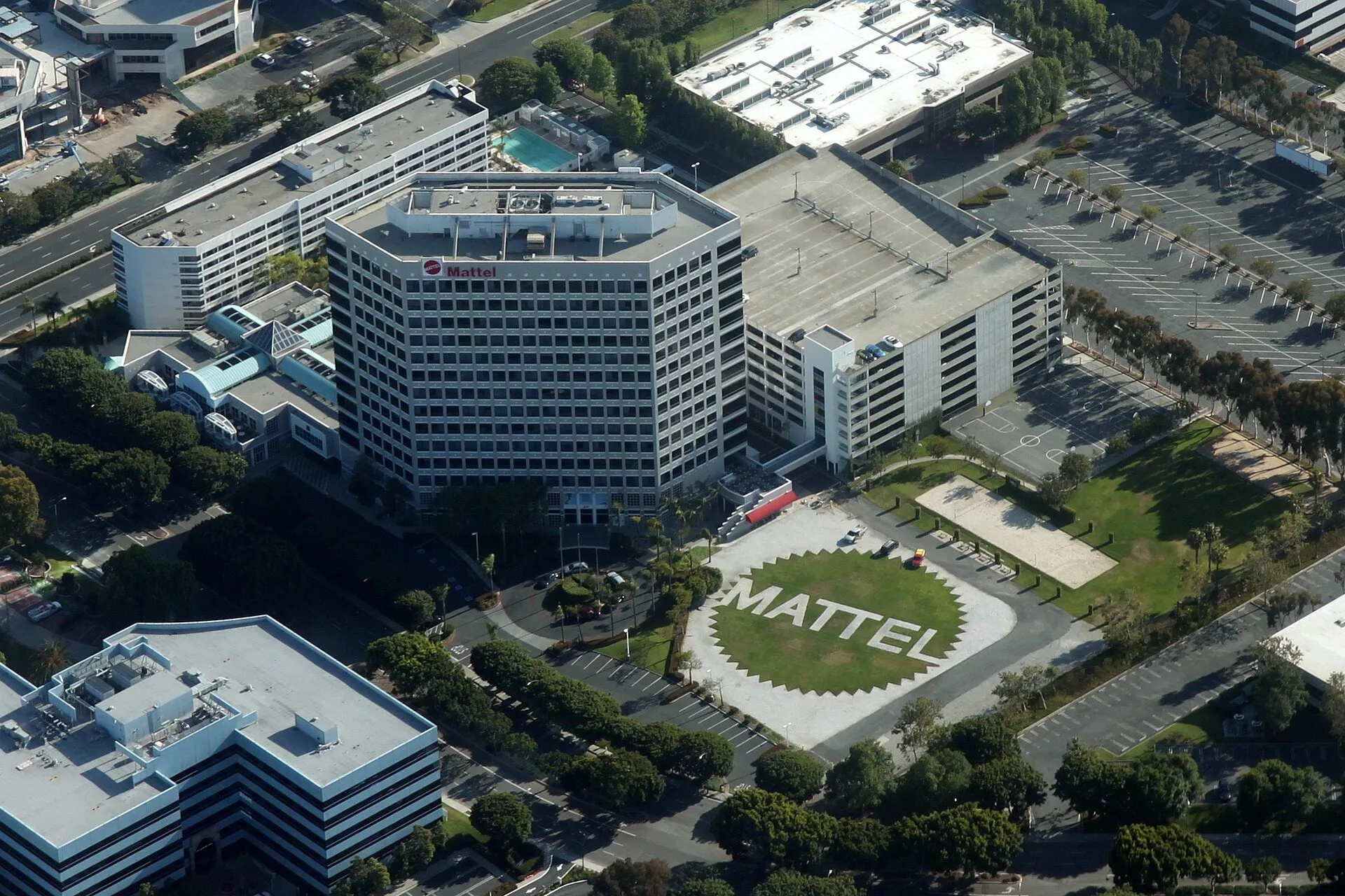 Aerial Mattel Headquarters El Segundo May 2012. El Segundo, CA.