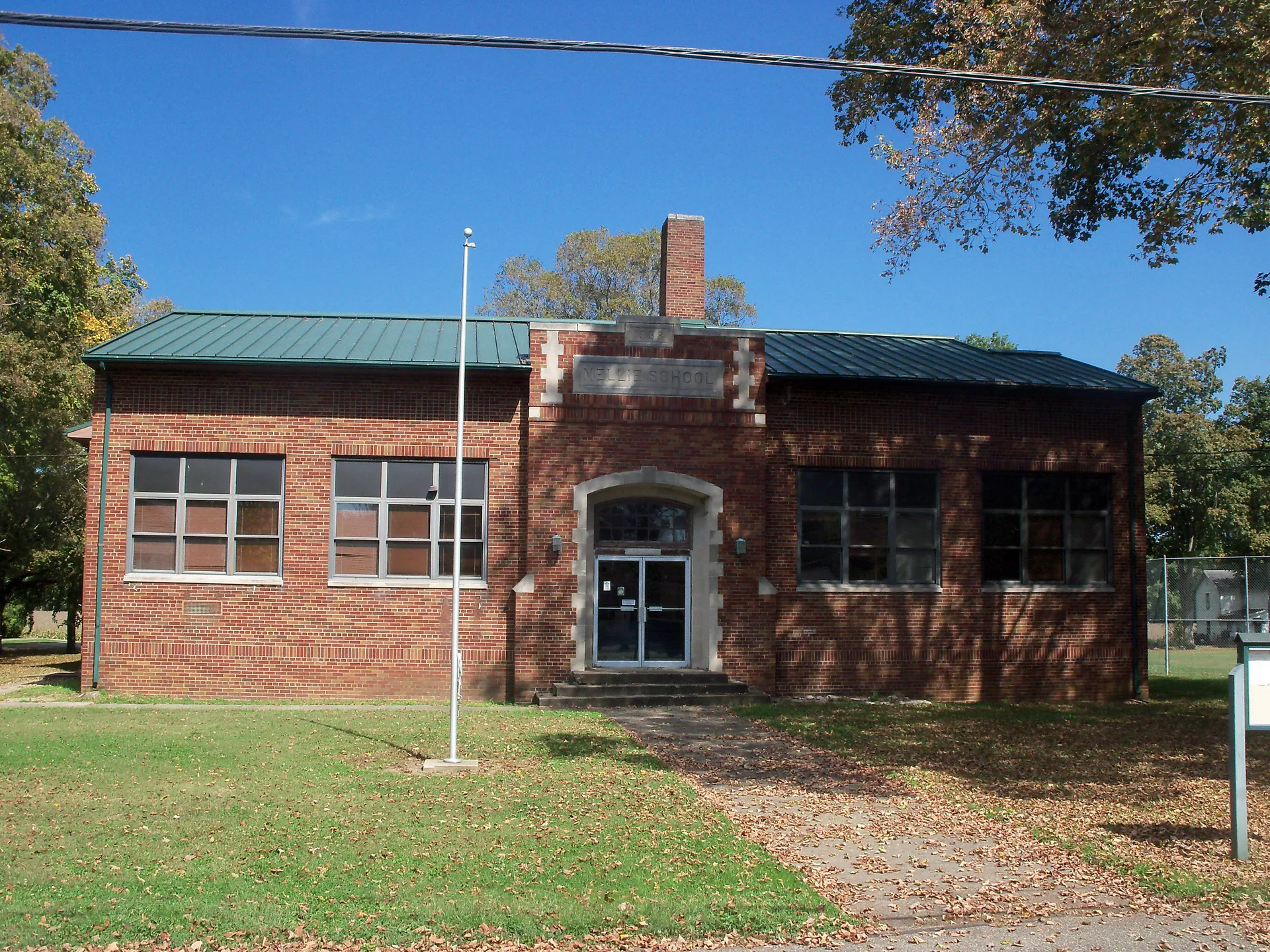 Historic Nellie School Building in Nellie, Ohio.