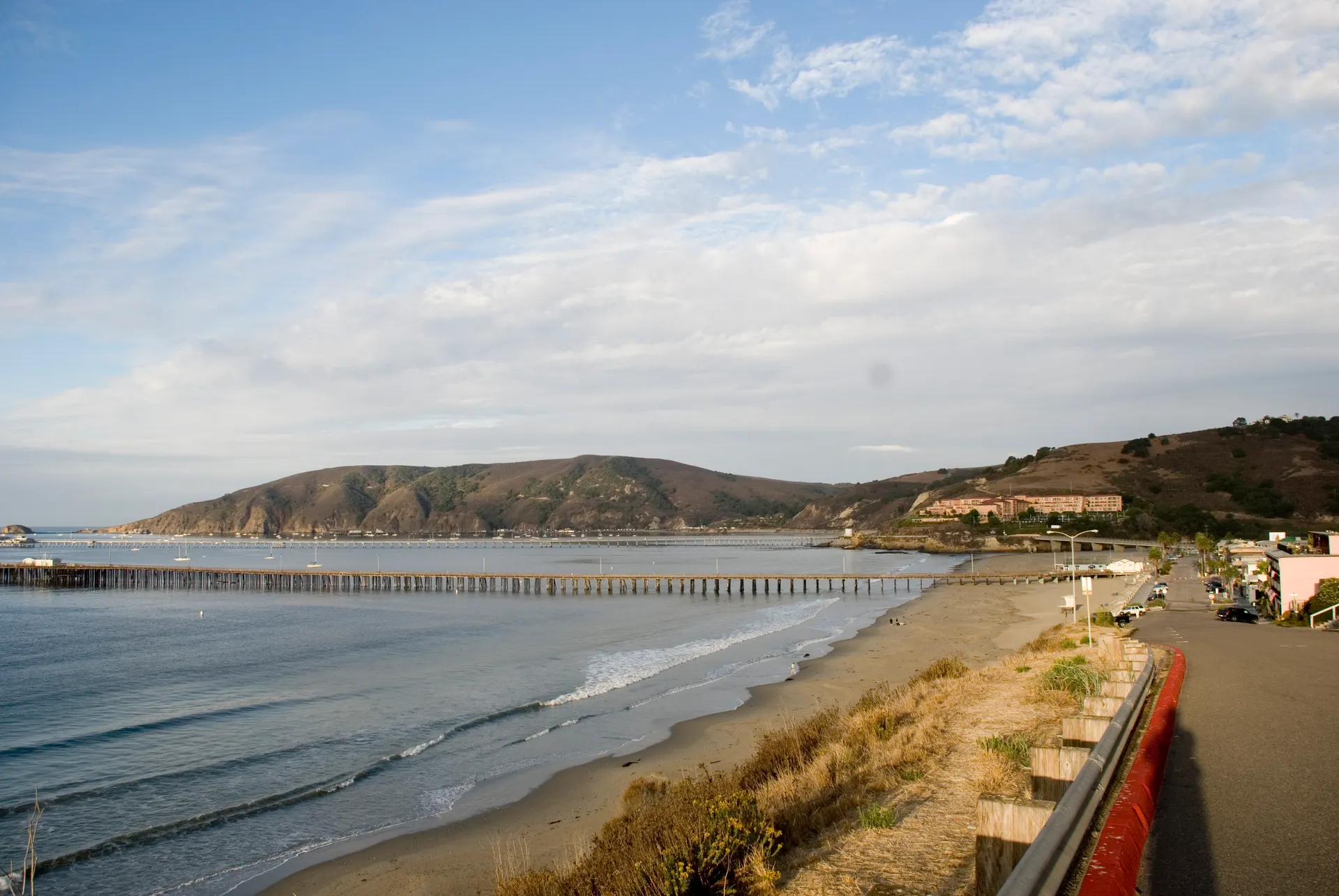 Avila Beach, California, taken on the morning of October 12, 2007, from the eastern end of Front Street.