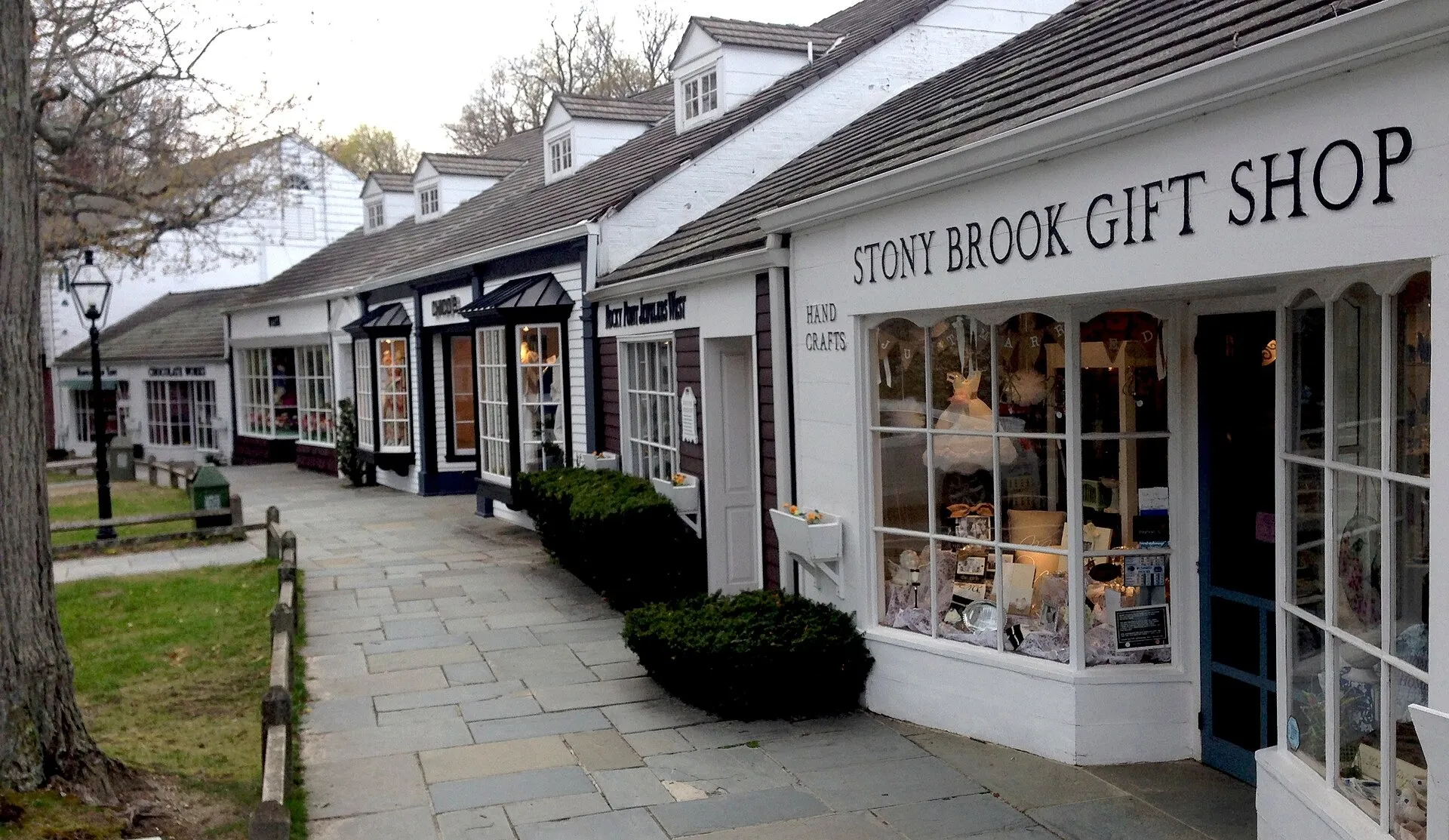 Stony Brook Village shops. Stony Brook, NY.