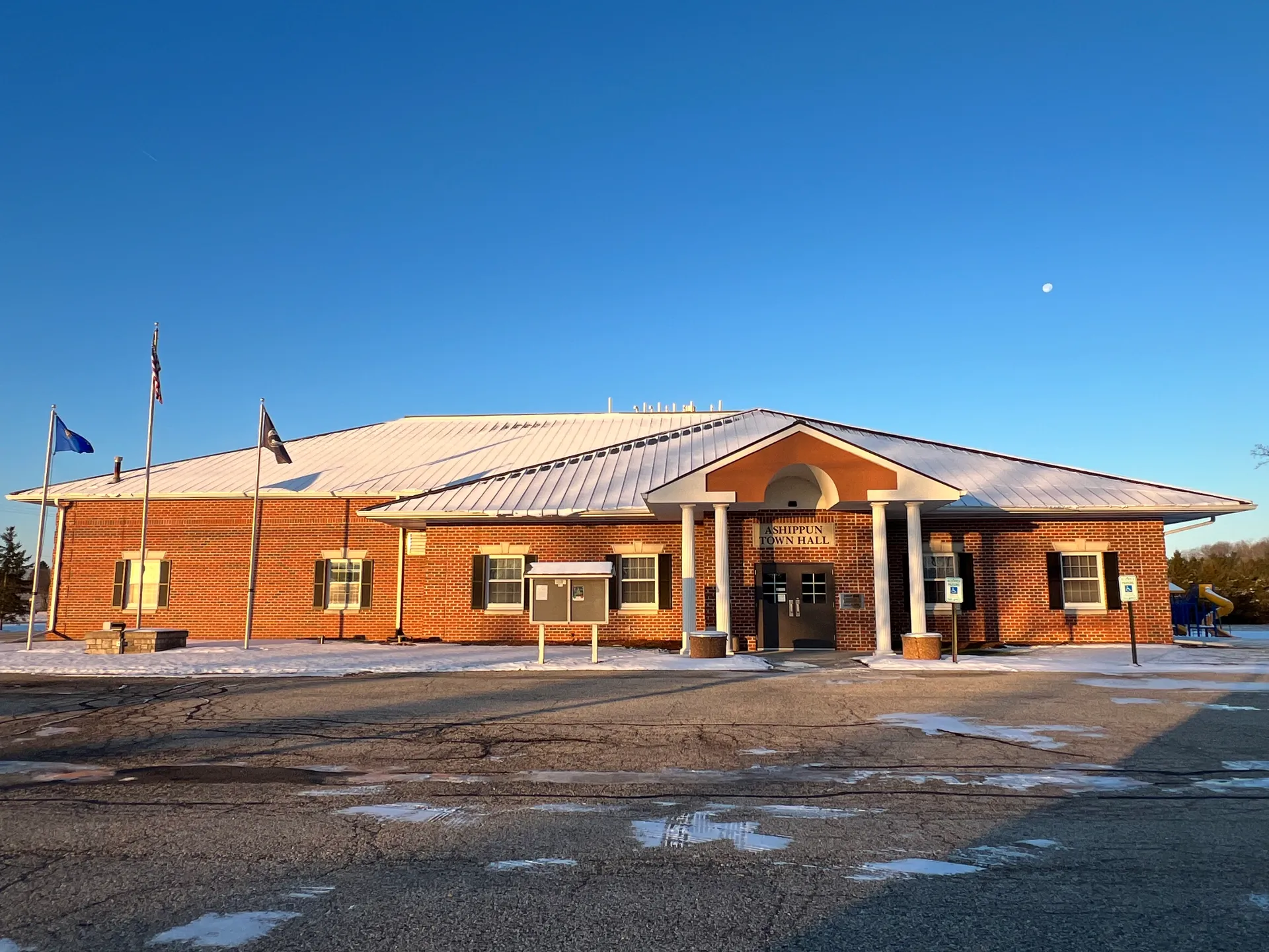 Town of Ashippun municipal building in Ashippun, Wisconsin.