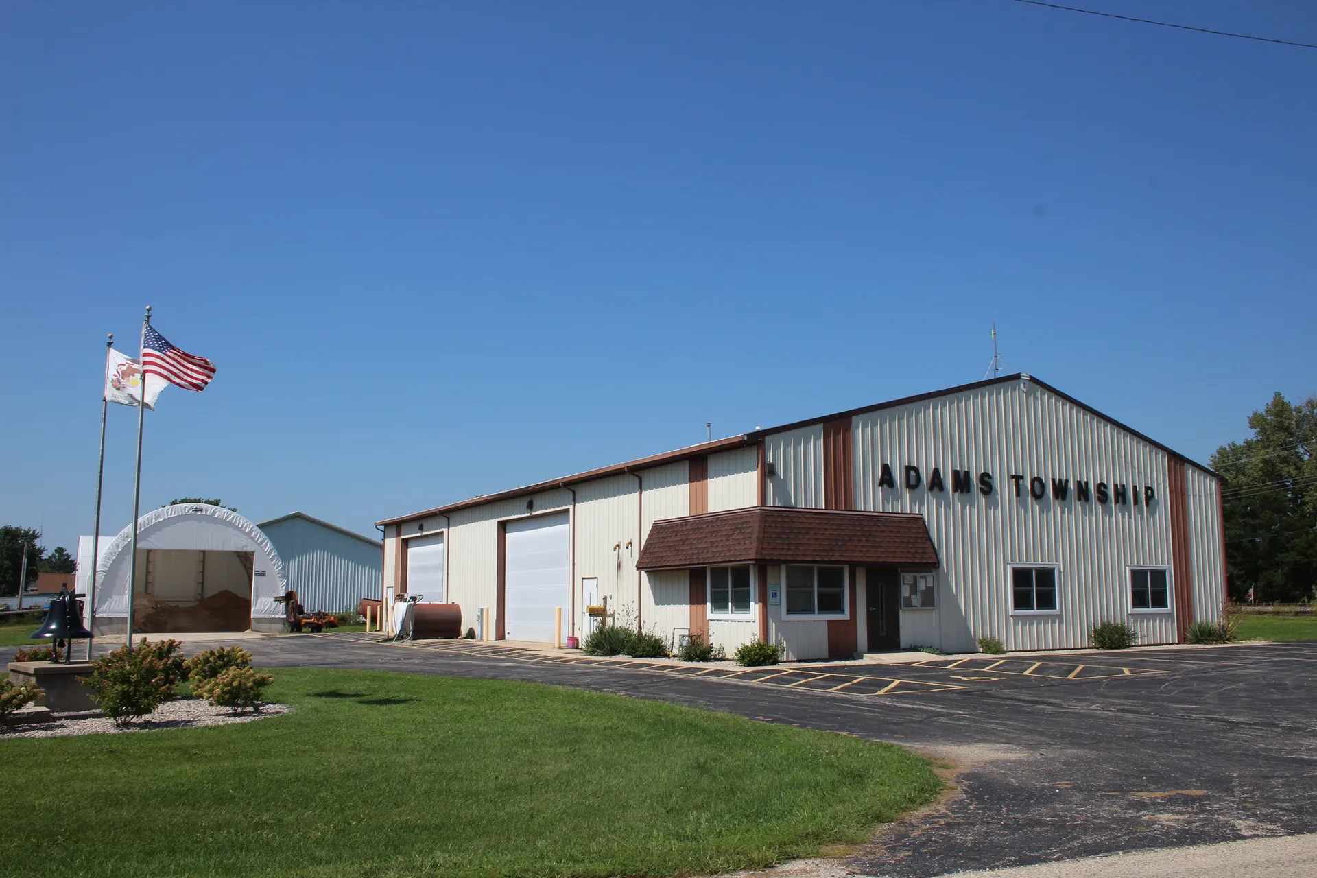 Adams Township building in Leland, Illinois.
