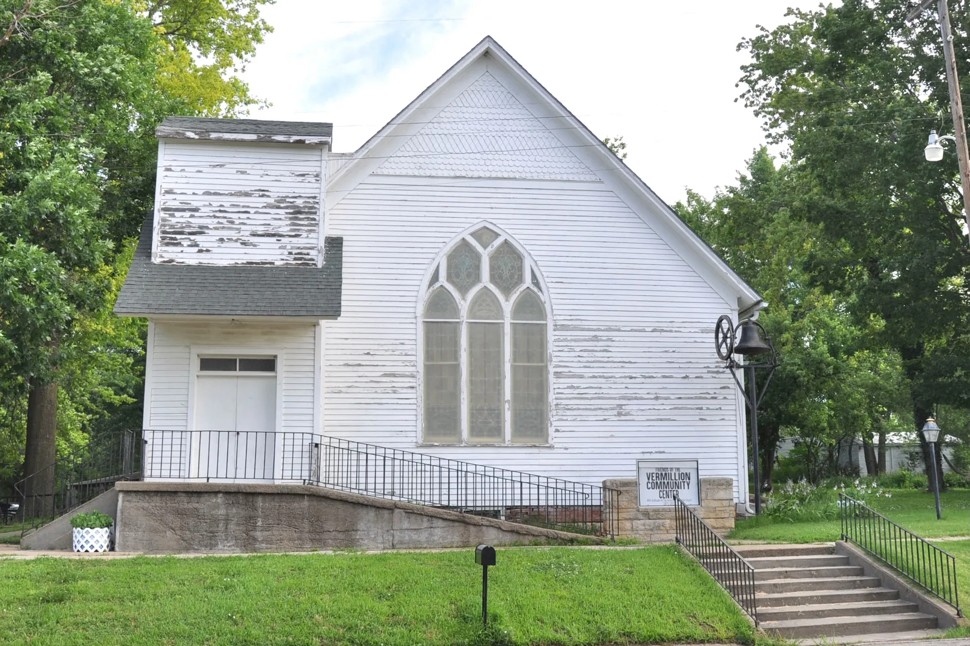 White Vermillion United Methodist Church in Vermillion, Kansas.