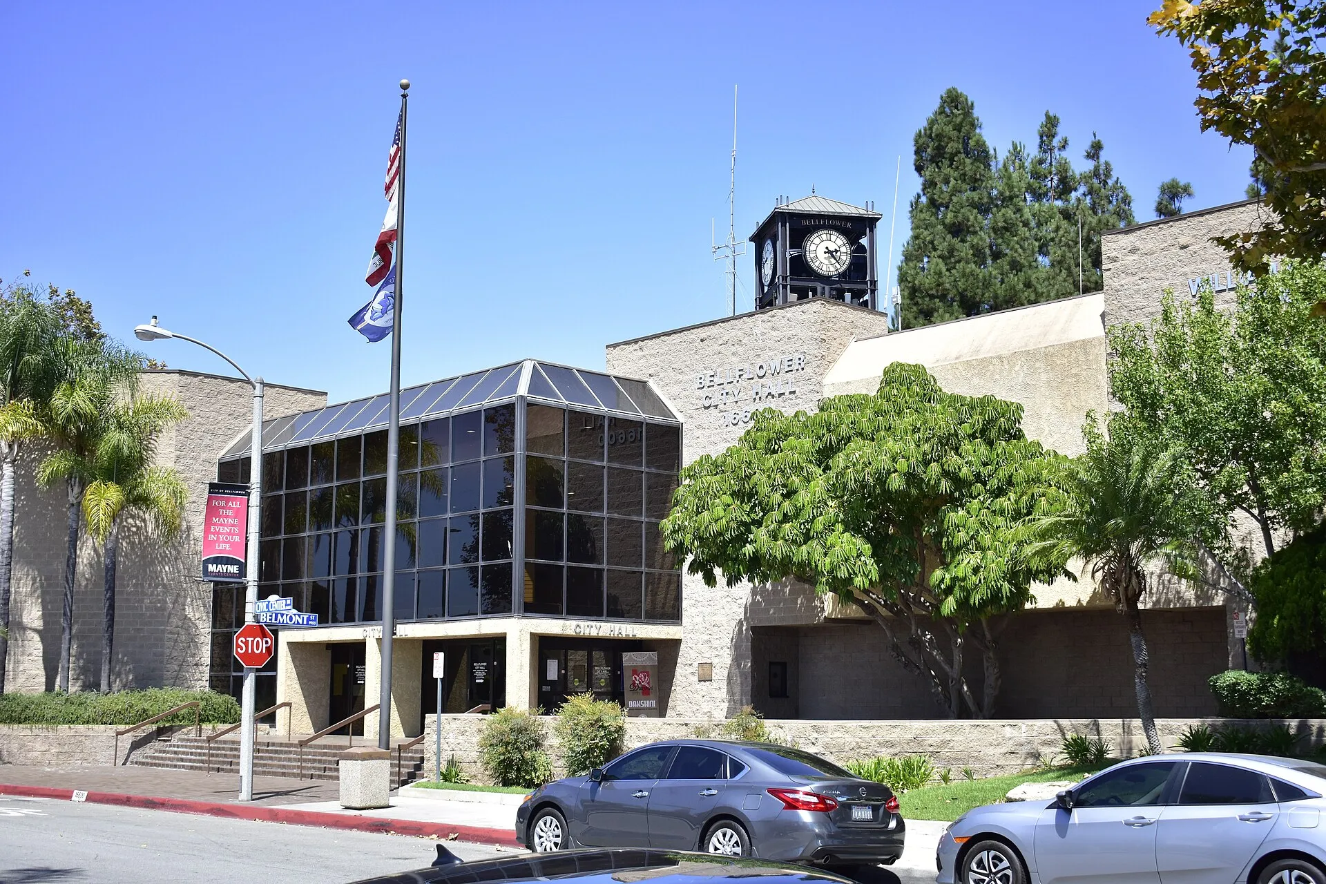 City hall of Bellflower, California on 10 August 2019