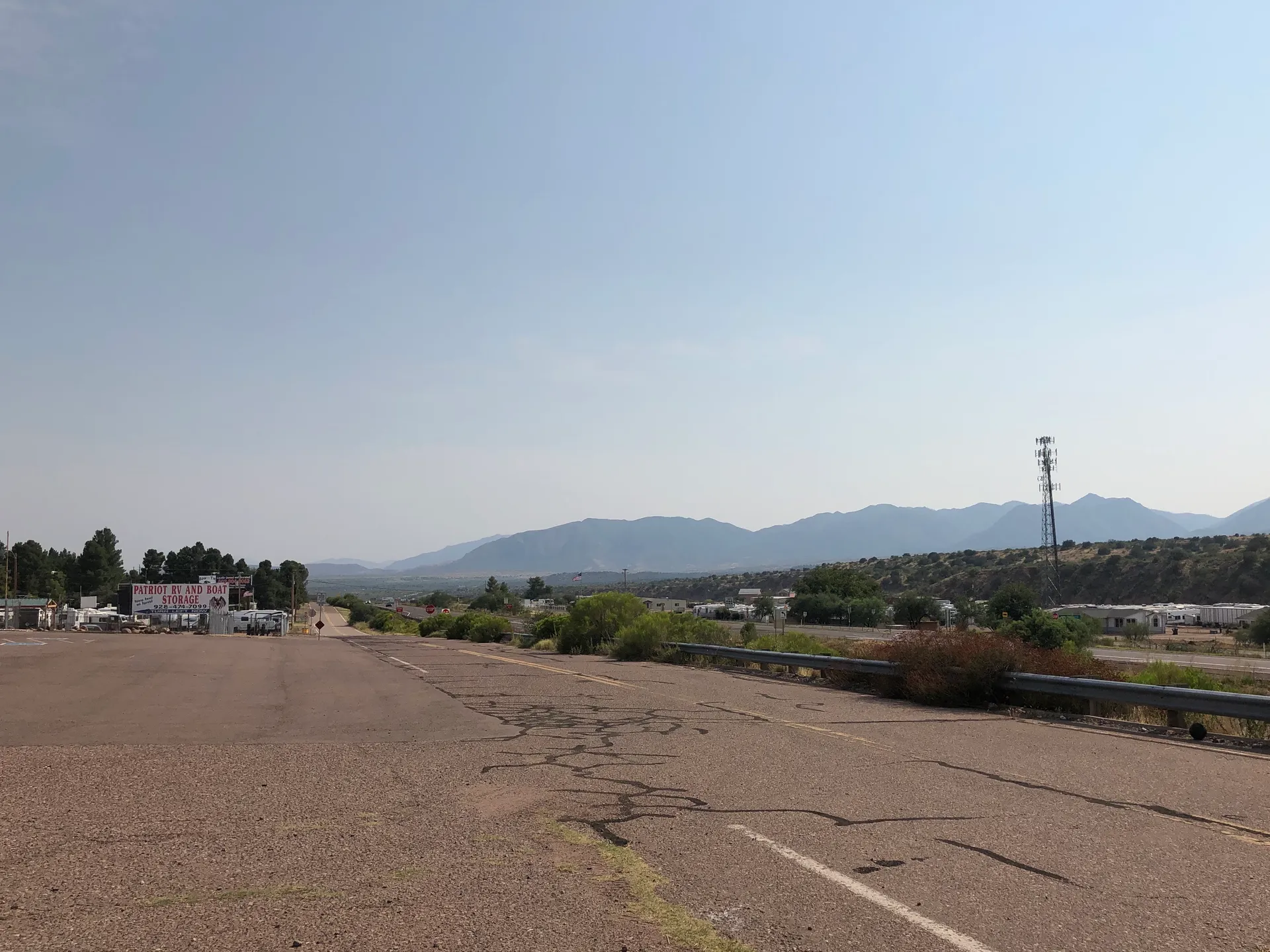 Rye, Arizona is bisected by Arizona State Route 87