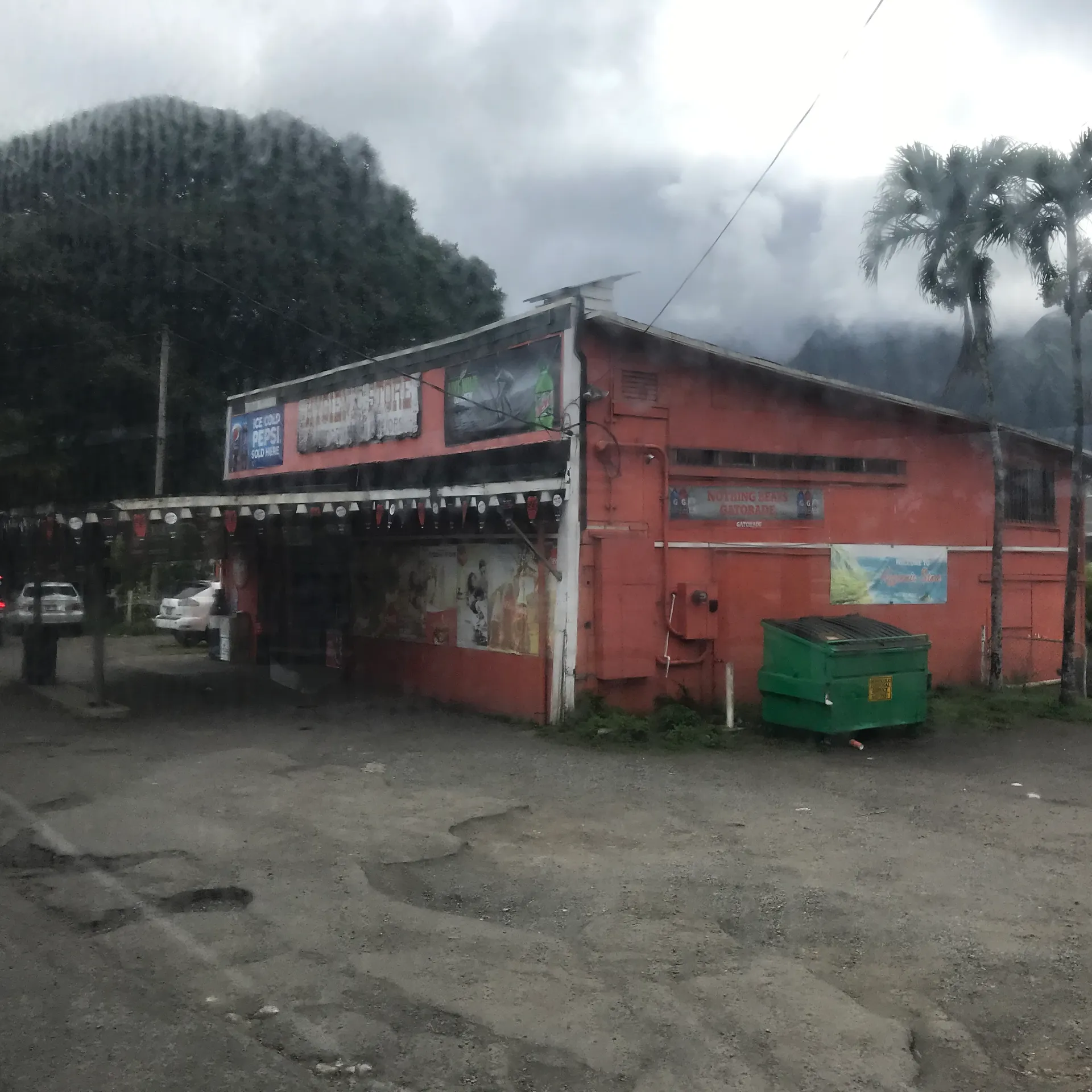 The Hygienic Store, a historic roadside shop near Kahekili Highway in Kahaluu, Oahu, Hawaii.