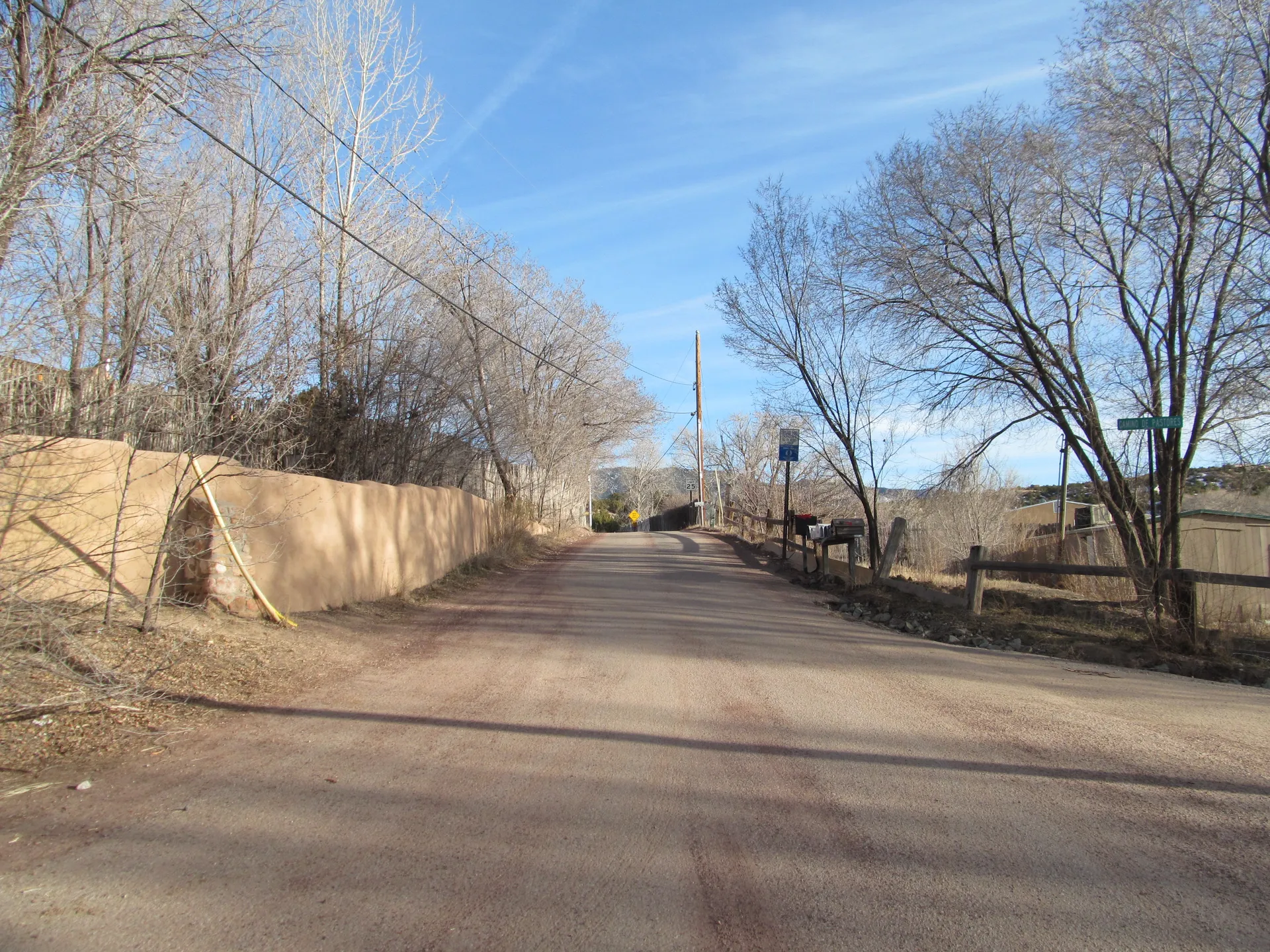 Camino Chupadero in Chupadero, New Mexico.