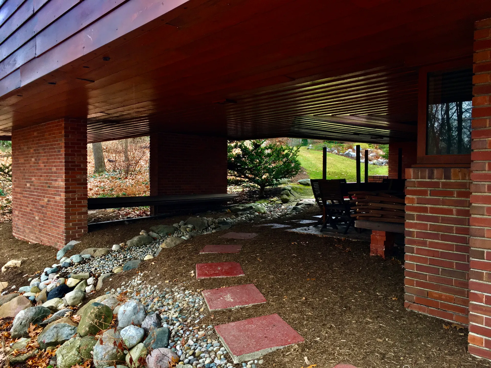 Frank Lloyd Wright-designed Gregor Affleck House in Bloomfield Hills, Michigan.